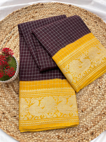 Sungudi Si brown & yellow