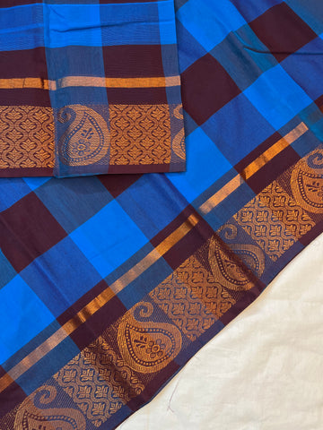 Madras Kattam- Handloom weaves- blue