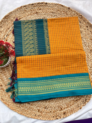 Kalyani cotton mango yellow & Rama green