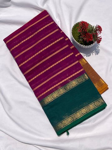 Chettinad velthari purple & green _yellow
