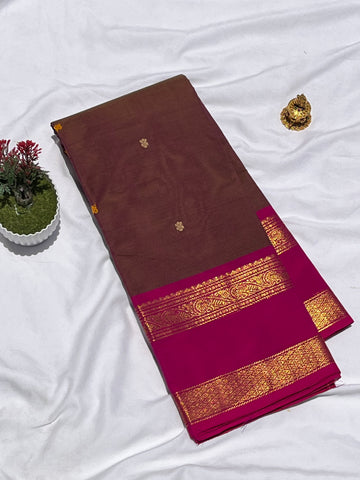 Chettinad cotton saree - Two tone - Butta