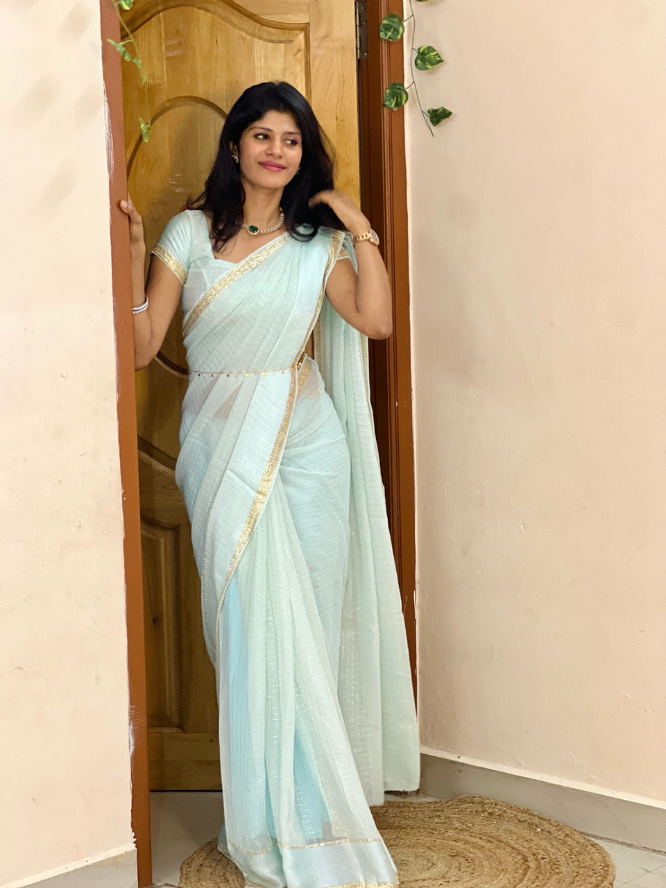 Viscose georgette - Ice blue