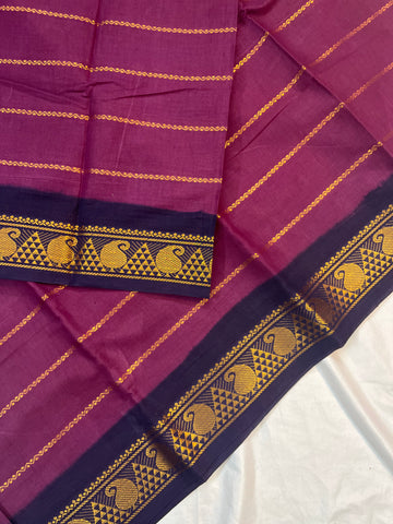 Sungudi cotton velthari- kum kum red