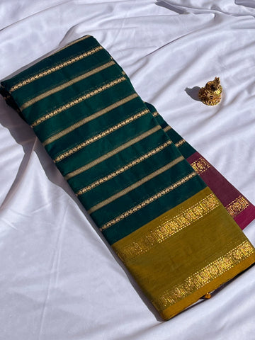 Chettinad cotton Rama green (g&j) -vel