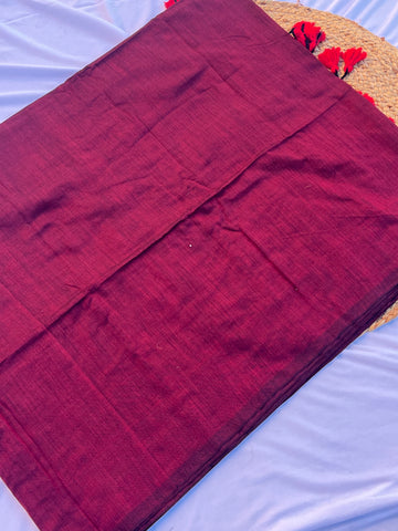 Pure Handloom cotton - Maroon