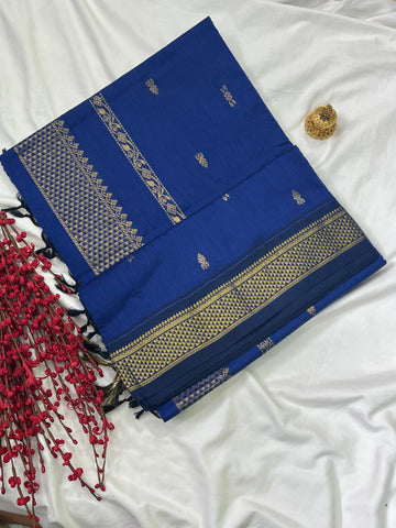 Kalyani cotton saree -blue