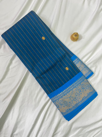 Chettinad cotton-dark blue-butta