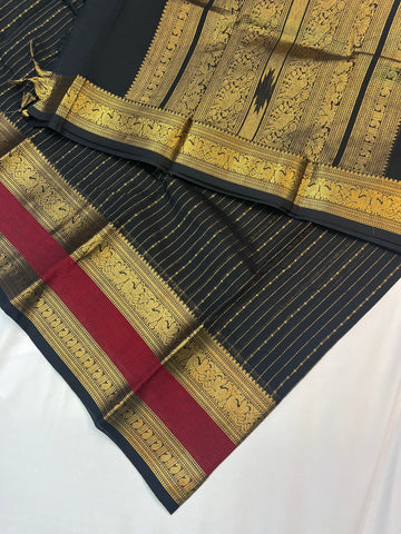 Premium weaves -black and red border-silk cotton