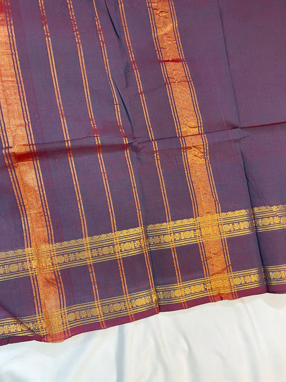 Chettinad cotton saree -dual tone - saree