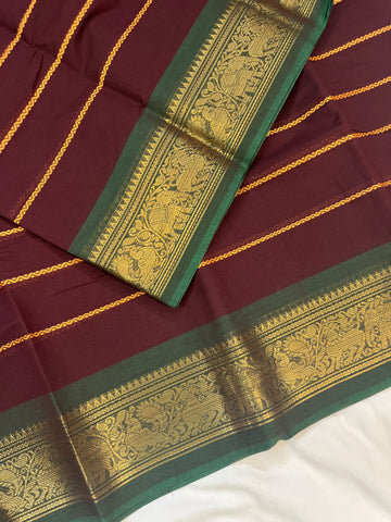 Chettinad cotton velthari -maroon