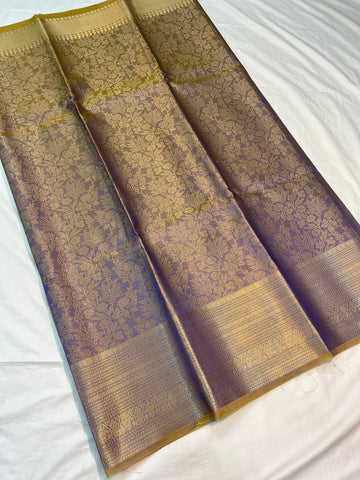 Banarasi silk saree - lavandar