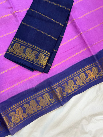Sungudi cotton saree-purple