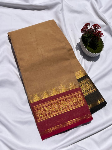 Chettinad cotton half white g&j