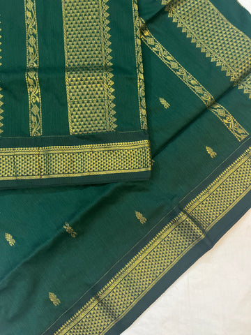 Kalyani cotton saree - green