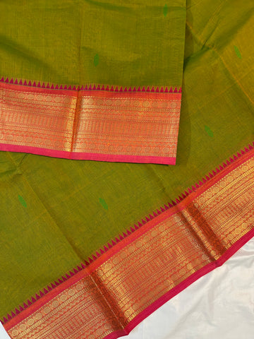 Chettinad cotton saree -colour- green