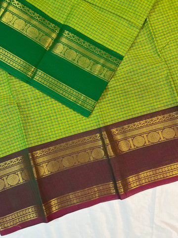 Chettinad cotton saree- colour-green
