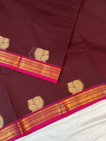 Chettinad cotton saree- colour-brown