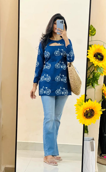 Nyra 2 in 1 Kurtis - Blue