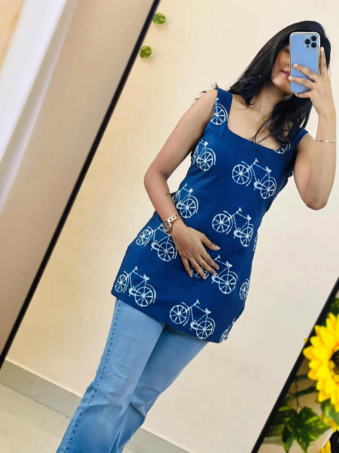 Nyra 2 in 1 Kurtis - Blue